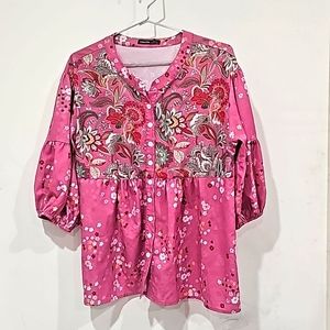 Noracora Floral Blouse L